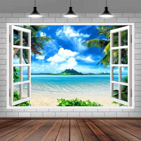 Beach Backdrop,Tropical Seaside Summer Hawaii Photography Backdrops ...