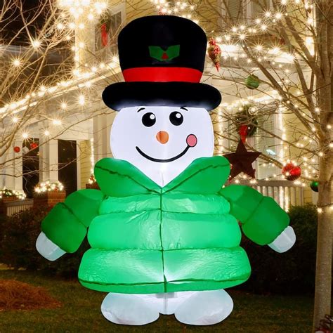 Goosh 5 6 Ft Lighted Snowman Christmas Inflatable In The Christmas