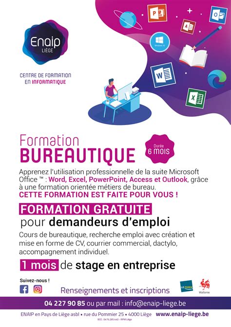 Pub Bureautique 2020 Enaip Centre De Formation En Informatique