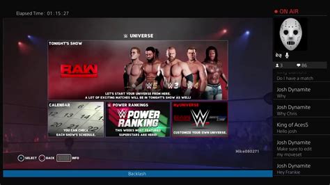 Wwe 2k18 Universe Mode Episode 62 Backlash Part 2 Youtube