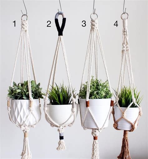 Macrame Plant Hanger Hanging Planter Unique T Etsy Macrame Plant Hanger Plant Hanger