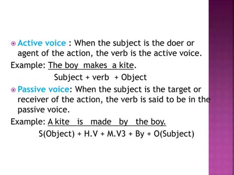 Presentation Active And Passive Voice Pptx