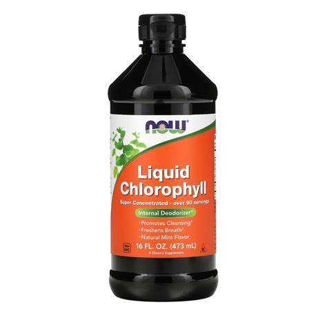 Now Food Liquid Chlorophyll Natural Mint 473 Ml Shopee Thailand