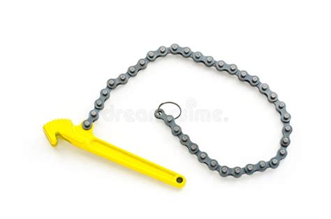 Chain wrench stock photo. Image of yellow, business, industry - 24366906