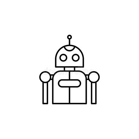 Robotics Robot Outline Icon Signs And Symbols Can Be Used For Web