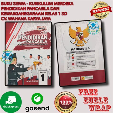 Pancasila And Citizenship Education Book Class 1SD Merdeka Curriculum