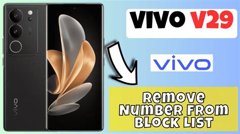 Remove Number From Block List Vivo V How To Set Block List