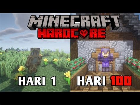 Aku Mencoba Bertahan Hidup Hari Di Minecraft Hardcore Dan Ini Yang