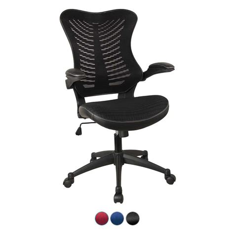 ARIA Mesh High Back Ergonomic Office Chair With Foldaway Arms ET BCML1302