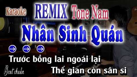 Nh N Sinh Qu N Karaoke Remix Tone Nam Hay H T Nh T Youtube