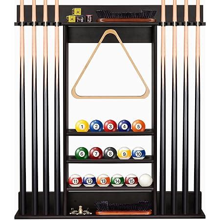 Amazon XCSOURCE Pool Stick Holder Pool Cue Rack Wall Mount 8