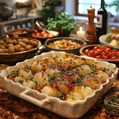 Premium Photo | Traditional Bacalhau Dishes in Homey Kitchen