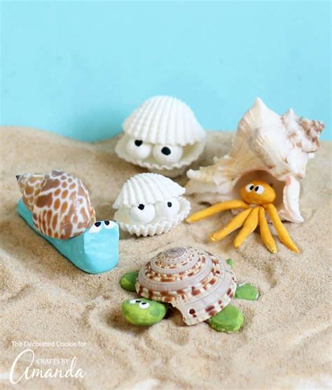 Sea Shell Creatures: an easy and adorable beach craft!