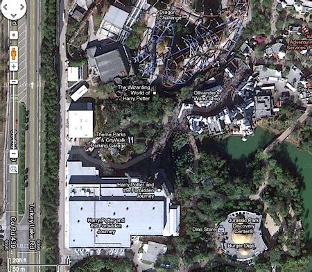 Universal Studios Hollywood Backlot Map