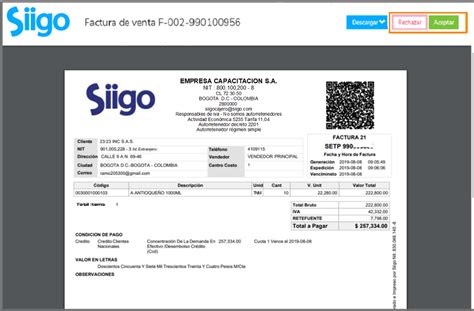 Elaboración Factura De Venta Electrónica Portal De Clientes Siigo