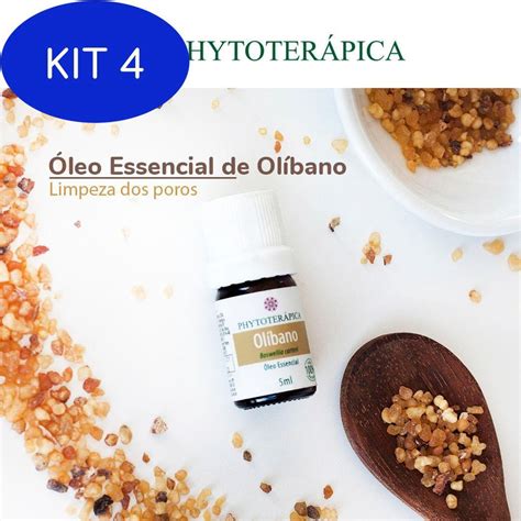 Kit 4 Óleo Essencial De Olíbano 5Ml 100 Natural Submarino