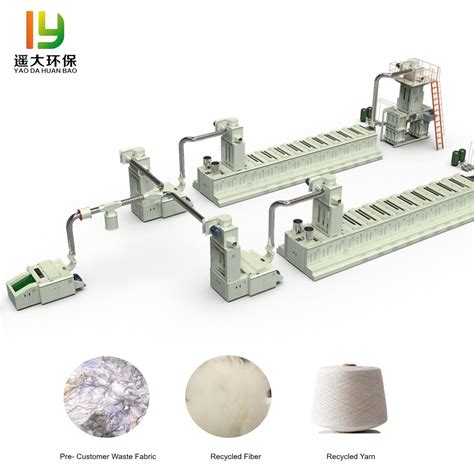 Yaoda Waste Textile Recycling Machine For Waste Fabric Yarn Rags