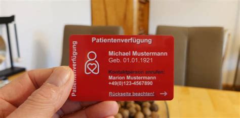 Ihr Einfacher Weg Zum Patientenverf Gung Ausweis Bestellen Ausf Llen