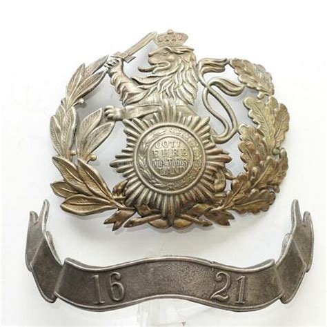 Helmwappen und Bandeau für Pickelhaube der Mannschaften im