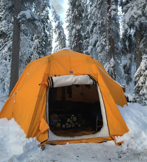 warm winter tent in Alaska Winter - Arctic Wild