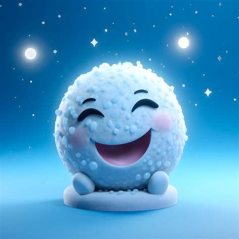 Premium Ai Image Happy Moon Background