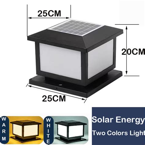 Joful V Electricity Solar Post Light Outdoor Waterproof Gate Lamp