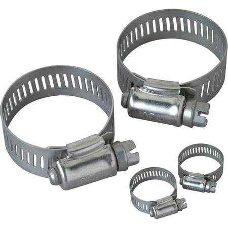 Peerless Assorted Stainless Steel Hose Clamps, 4-Pack - Walmart.com