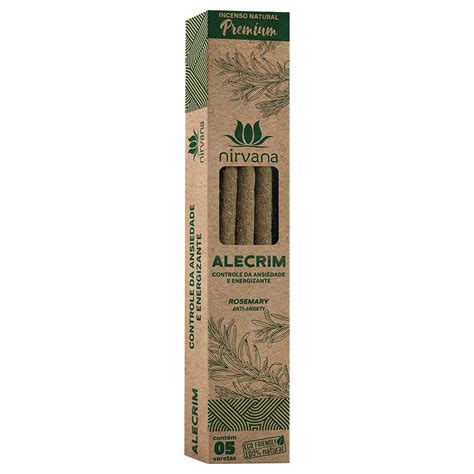 Incenso Nirvana Premium Alecrim 5 Varetas LOTUS ATACADO