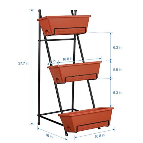 Vertical Raised Garden Bed Outdoor 3 Tiered Garden