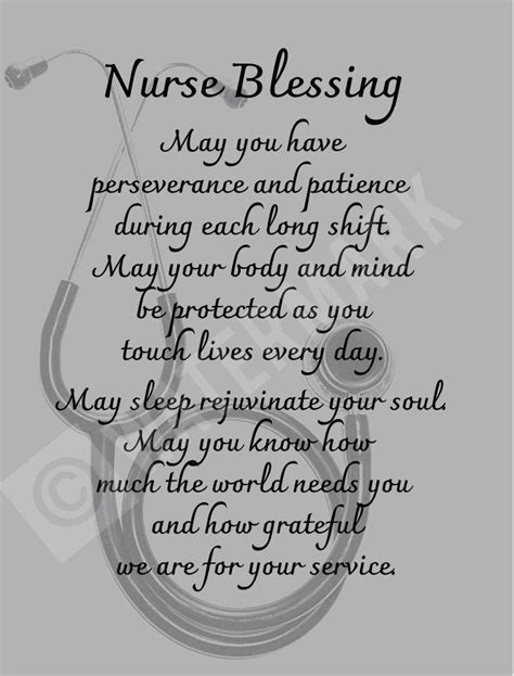 Nurse Prayer PRINTABLE Nurse Appreciation Gift Idea Nurse Digital Print ...