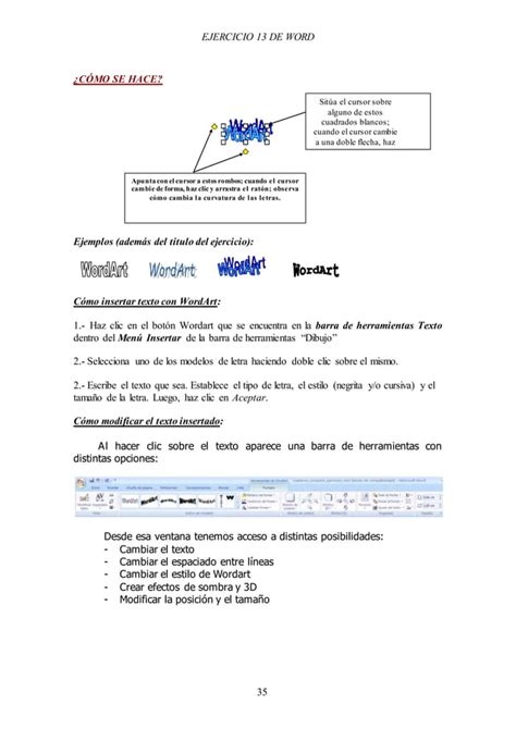 Ejercicios De Word PDF