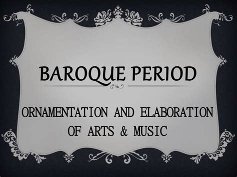 Baroque period