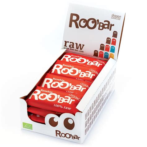 Roobar Rosehip Organic Raw Fruit And Nut Bar Ekowarehouse