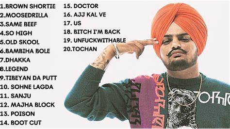 Sidhu Moose Wala All Hits Songs Last Jukebox Sidhu Moose Wala