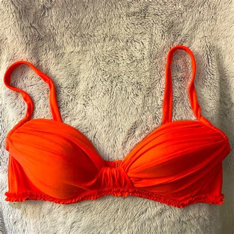 J Crew Swim Nwt Jcrew Molded Cups Bikini Top With Ruffles Size