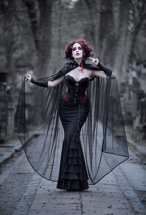 Gothic Vampire Black Tulle Cape With Stand Up Vampire Witch High Collar Victorian Vampire Style