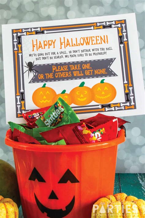 Free Printable Halloween Take One Sign (and why you need it)