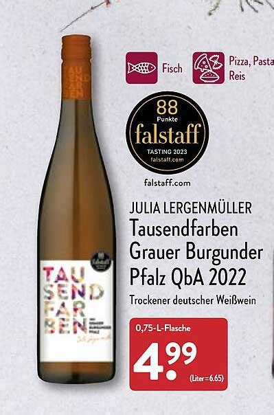 Julia Lergenm Ller Tausendfarben Grauer Burgunder Pfalz Qba