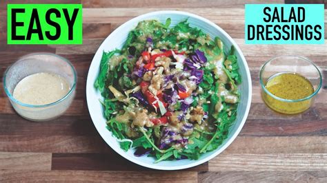 Two Easy Vegan Salad Dressings Simple And Cheap Recipe Youtube