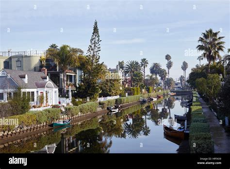 Venice canals walkway, Venice beach, Los Angeles CA Stock Photo - Alamy