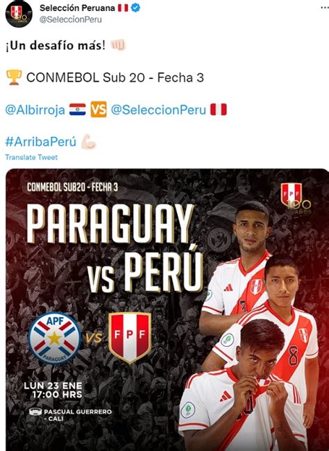 Per Vs Paraguay En Vivo V A Latina Bicolor Cae En Cali Por La