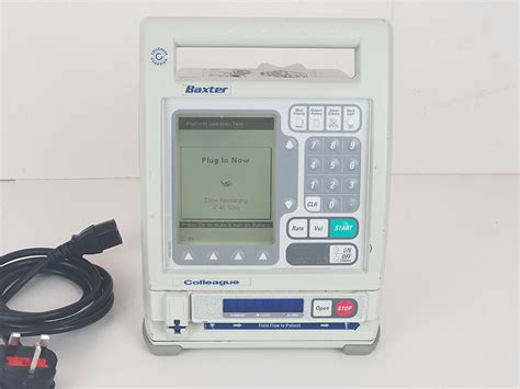 Baxter Colleague Infusion Pump Single Channel Infusion Volumetric Iv