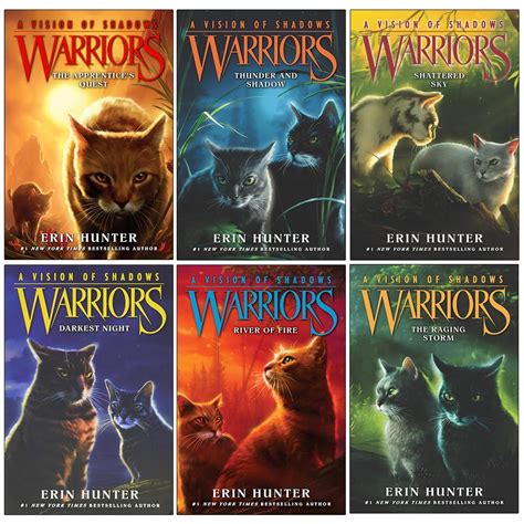 Warriors Cat A Vision Of Shadows Series Books 1 6 Series 5 Collection