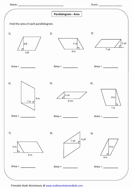 50 area Of Rhombus Worksheet – Chessmuseum Template Library