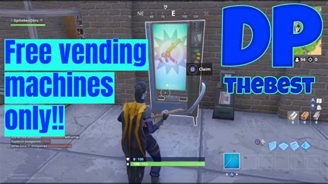 Fortnite ~ Free Vending Machines Only Challenge Youtube