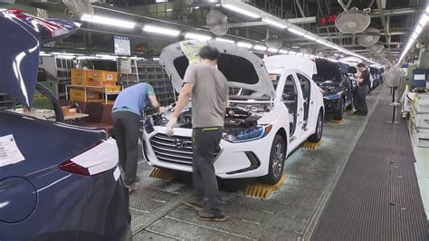 HYUNDAI ELANTRA MANUFACTURING PLANT ULSAN SOUTH KOREA ELANTRA