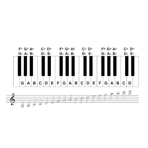 Piano Notes Sheet Music Read Play Excel