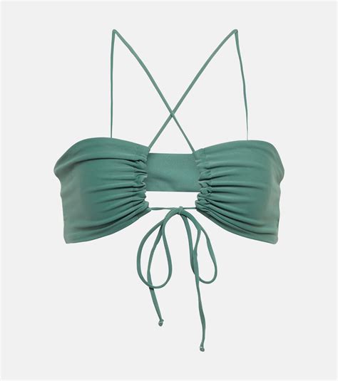 Livi Cutout Bikini Top In Green Jade Swim Mytheresa