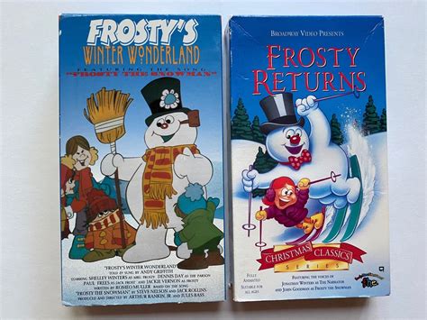 Frostys Winter Wonderland And Frosty Returns Rankin Bass Vhs Video Tapes Movies Christmas Xmas