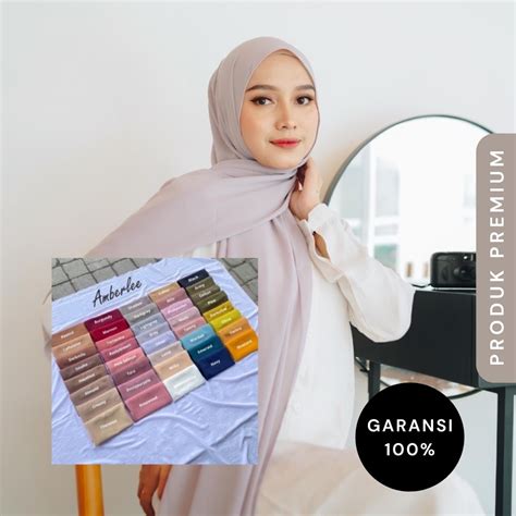 Jual Pashmina Ceruty Babydoll Armani Premium Kosovo Part Shopee